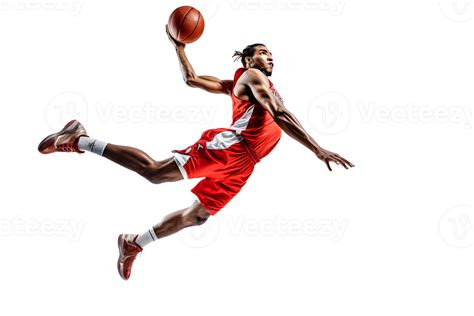 Ai Generative Basketball Player With Ball Ready To Perform A Slam Dunk 32700026 Png