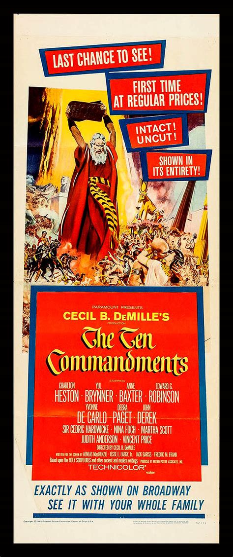 Vintage Israeli Posters The Ten Commandments Vintage Poster Jewish