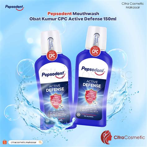 Jual Pepsodent Mouthwash Active Defense Ml Shopee Indonesia