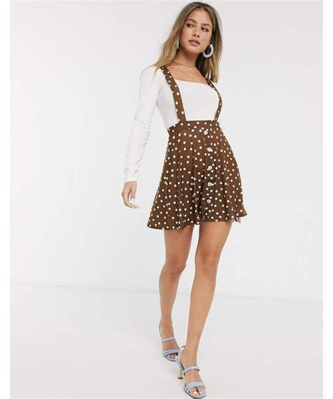 Asos（エイソス）の「asos Design Asos Design Button Front Mini Pinafore Skirt In