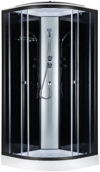 Душевая кабина Saniteco SN-190B 90x90 черная купить по низкой цене в Минске