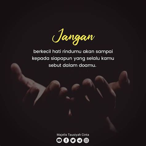 Majelis Tausiyah Cinta Di Instagram Jangan Berkecil Hati