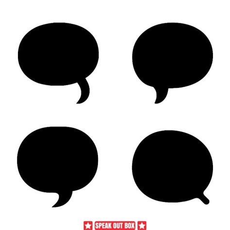 Vocalization Ensemble Speech Bubble Silhouette Vector Image