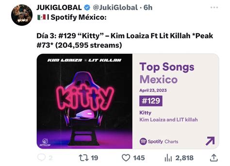 on Twitter Dia 10 y con mejor stream que kitty Les duró poco su gusto