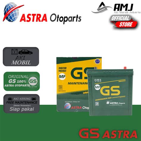 Aki Mobil Suzuki Carry Futura GS Astra NS40Z Aki Kering 12V 35 Ah GS