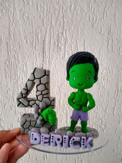 Topo de bolo Incrível Hulk Elo7 Produtos Especiais