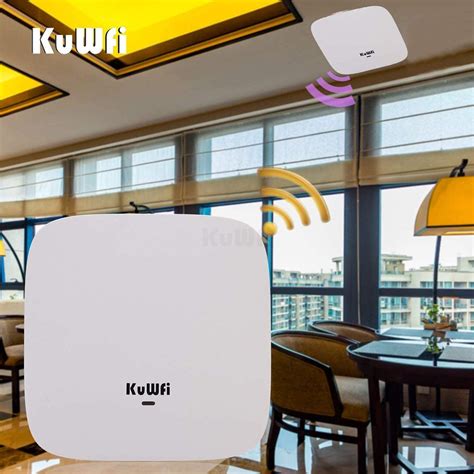 Kuwfi Ceiling Mount Wireless Access Point Dual Band Wireless Wi Fi Ap