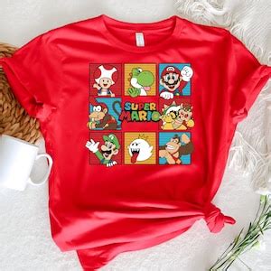 Nintendo Super Mario T Shirt Vintage Super Mario And Luigi T Shirt