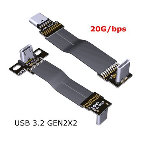 Ffc Usb 3 2 Type C Extension Flat Ribbon Cable 90 Fpv Slim Soft Flexible Fpc