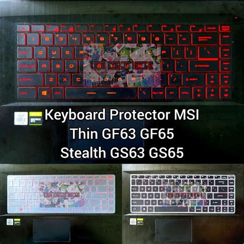 Jual Keyboard Protector Msi Thin Gf Raider Gf Stealth Gs Gs