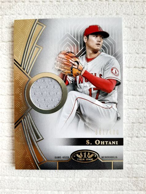 Yahoo オークション 2023 Topps Tier One 大谷翔平 ジャージーカード