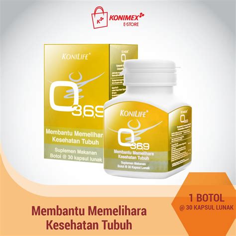 Jual Konilife O369 Food Supplement Botol 30 Softcapsule Omega Lengkap