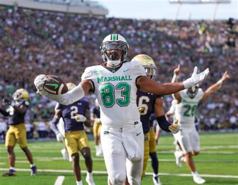 Insidendsports Six Defining Plays From Marshalls Upset Of Notre Dame