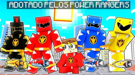 Fui Adotado Por Power Rangers No Minecraft Alex Youtube