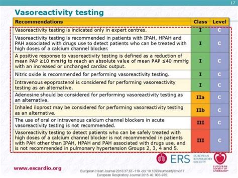 Vasoreactive Testing In Pulmonary Hypertension