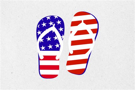 American Flag Flip Flops Usa Graphic By Pt Designes · Creative Fabrica