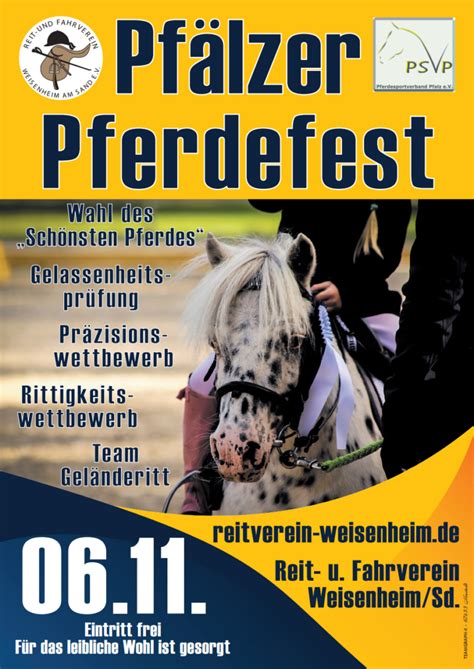 Pfälzer Pferdefest Reit und Fahrverein Weisenheim am Sand e V