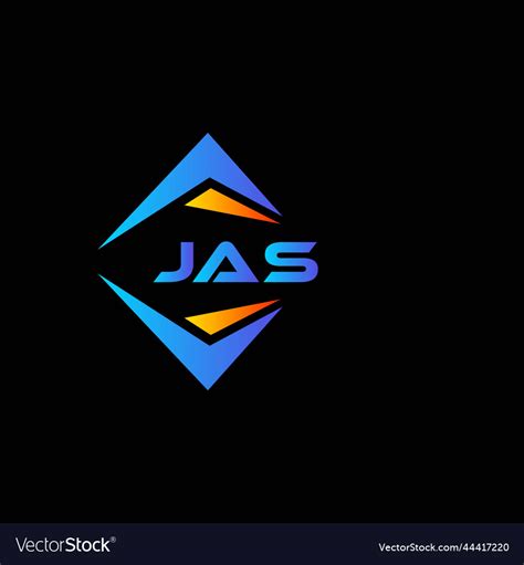 Jas abstract technology logo design on black Vector Image