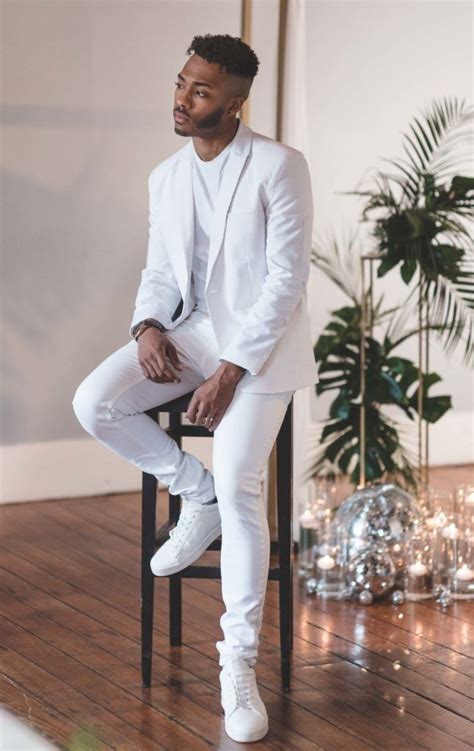 Pin By Arturo Galicia On Atuendo Casual All White Mens Outfit Mens