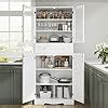 Amazon Horstors Pantry Cabinet Tall Large Food Pantry