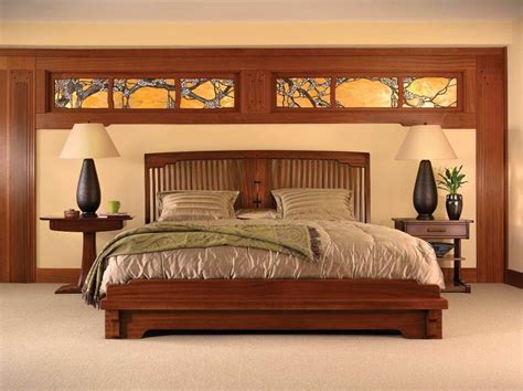 Stickley Furniture Spindle Platform Bed Pasadena Bungalow Collection