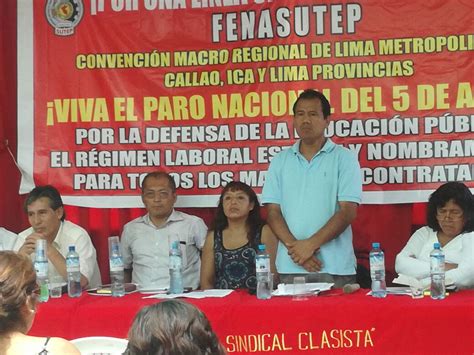 Siter Lima Fenateperu Exitosa Asamblea Macro Regional Lima