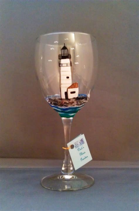 Lighthouse Wine Glass