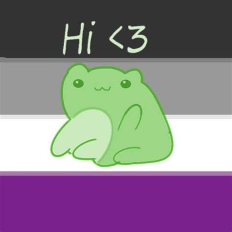 Asexual Froggy Pfp Asexual Cute Lgbtq