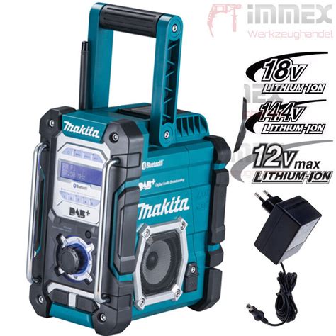 Makita Akku Baustellenradio 10 8V 18V 230V DMR112 DAB Bluetooth