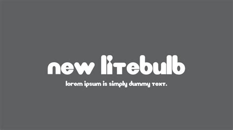 New Litebulb Font Download Free For Desktop And Webfont