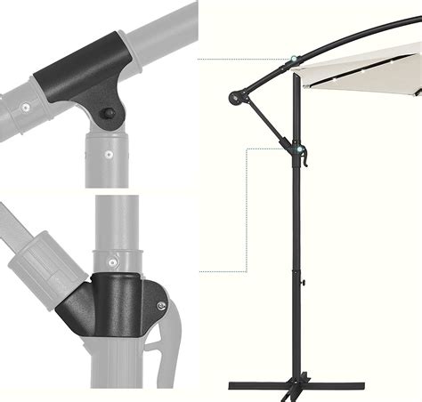 Parasol Met Led Verlichting Op Zonne Energie Verkeerslichtparasol