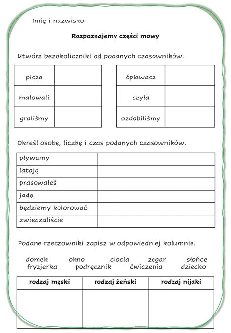 Gramatyka Exercise Education Workbook Teachers