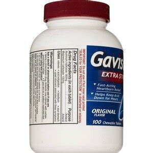 Gaviscon Extra Strength Chewable Tablet For Fast Acting Heartburn