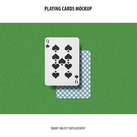 page  playing card mockup psd high quality  psd templates