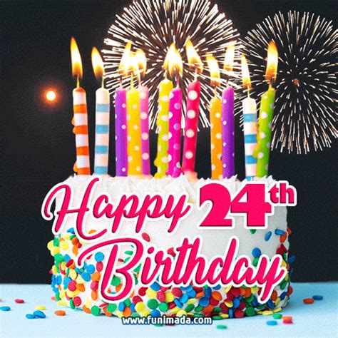 Happy 24th Birthday Animated GIFs - Download on Funimada.com