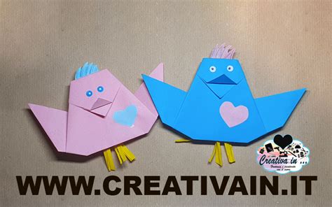 Come Fare Un Uccellino Origami Videotutorial Creativa In