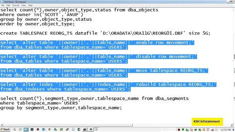 How To Do Table Fragmentation In Oracle