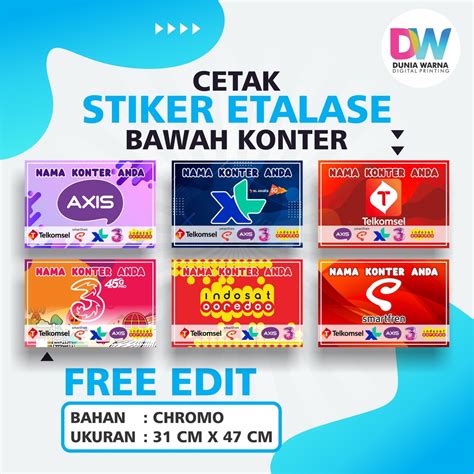 Jual Stiker Etalase Konter Stiker Konter Stiker Etalase Bawah Bisa