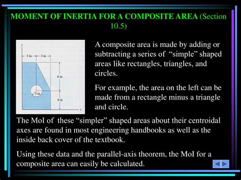 Ppt Parallel Axis Theorem For An Area And Moment Of Inertia For Composite Areas Powerpoint