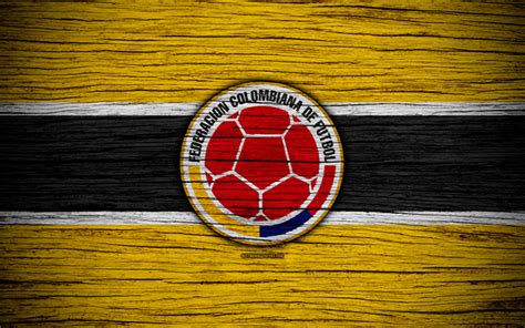 Download wallpapers 4k, Colombia national football team, logo, North ...