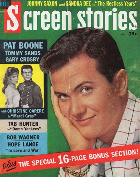 December 1958 Pat Boone Pat Boone Movie Covers Hope Lange