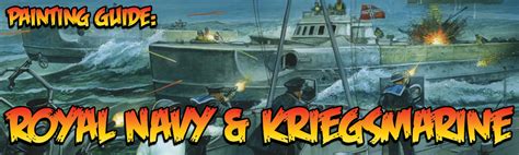 Cruel Seas Painting Guides Royal Navy And Kriegsmarine Warlord Games