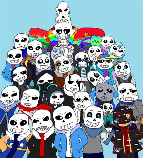 Many Sans Au Undertale By Ashleyfluttershy On Deviantart