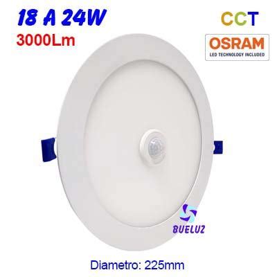 DOWNLIGHT LED 20W EMPOTRAR REDONDO BLANCO CCT OSRAM CHIP SENSOR OSRAM