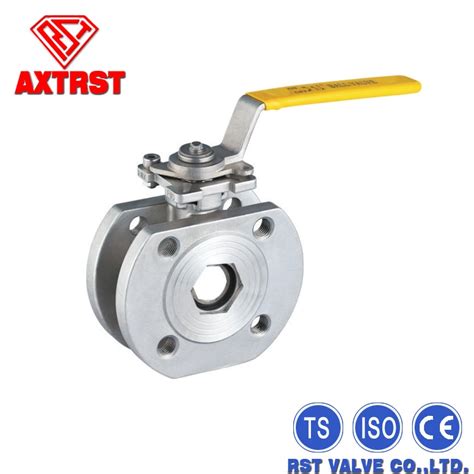 Pc Reduce Bore Flanged Wafer Ball Valve With Direct Mounting Pad