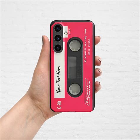 Custom Retro Cassette Tape Phone Case Fit Samsung S24 Ultra S23 Fe S22 S21 Plus And A73 A72 A54