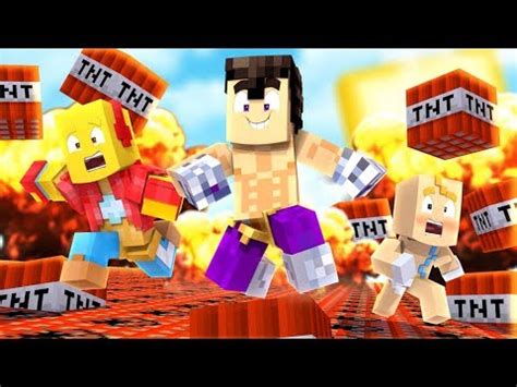 Tnt Run Con Los Noobs Minecraft Minijuegos Youtube