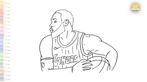 Lebron James drawing | Basketball ball player drawings | How to draw ...