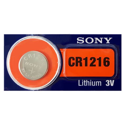 CR1216 Sony 3 Volt Lithium Coin Cell Battery On A Card Walmart Canada