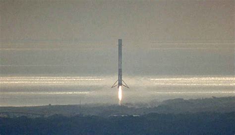 Spacex Falcon 9 Successfully Lands On Ground After Takeoff From